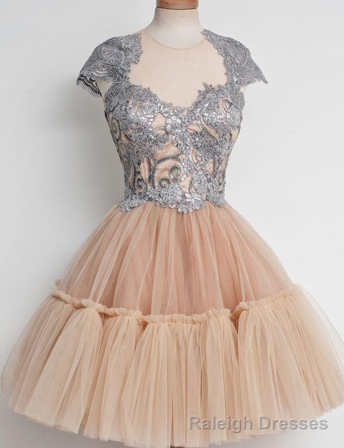 Elegant Homecoming Dress, Knee Length Homecoming Dress, Junior Homecoming Dress Main image