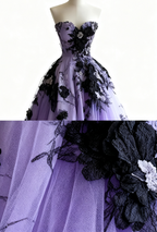 Light Champagne A-Line Sweetheart Neckline Tulle Applique Wedding Dresses Vintage Long Prom Gowns