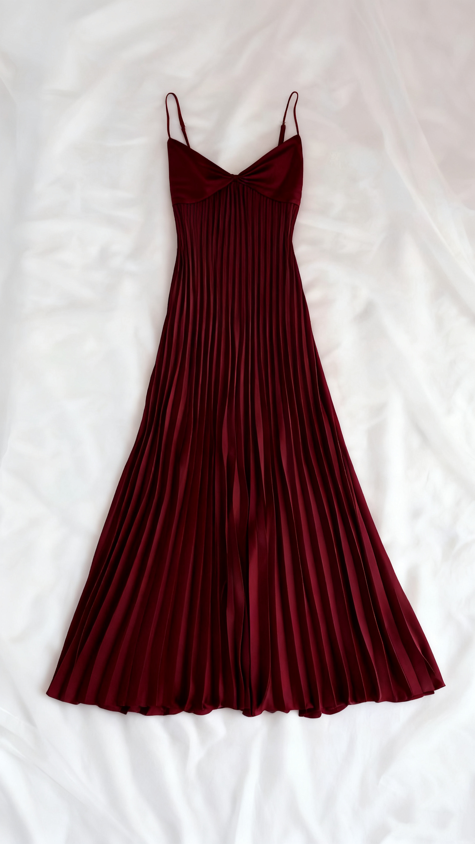 Champagne Spaghetti Straps Prom Dresses Long Pleated Prom Dresses