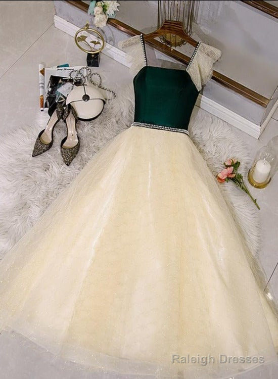 Champagne Tulle And Lace Pearls Prom Dress Short Prom Dresses Homecoming Dress