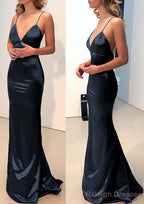 Charmeuse Prom Dress Trumpet/Mermaid Sweep Train Sleeveless