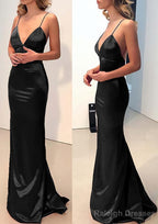 Charmeuse Prom Dresses Trumpet/Mermaid Sweep Train Sleeveless