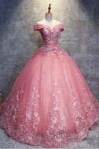 Charming Ball Gown Off-The-Shoulder Tulle Sweet 16 Dress, Quinceanera Dress