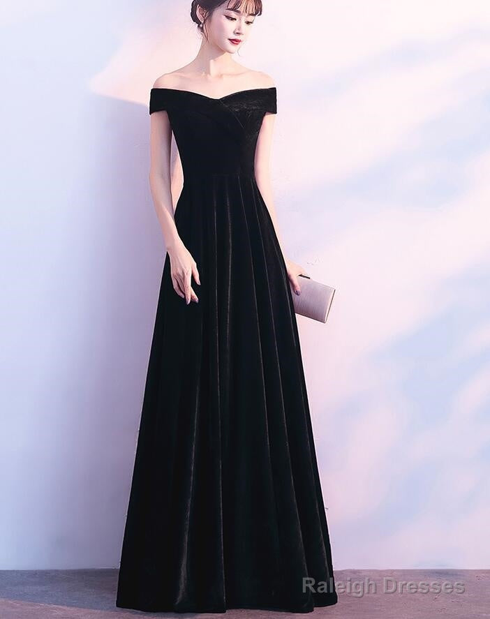 Charming Black Long Bridesmaid Dress, Elegant Formal Gown, Prom Dress Secondary image