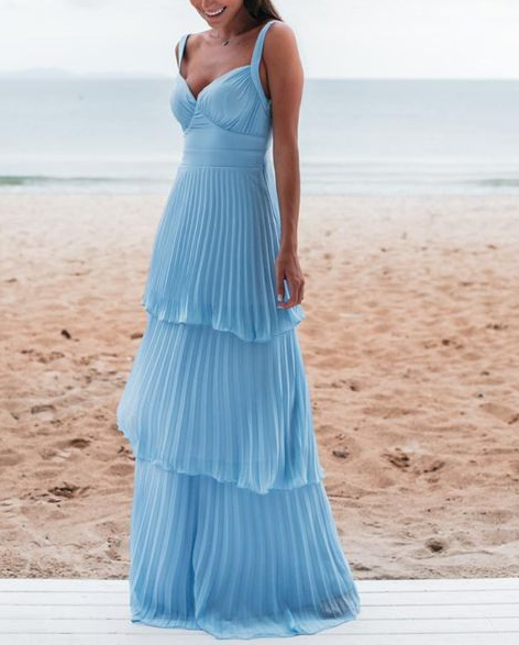 Charming Blue Prom Dresses Long Prom Dresses