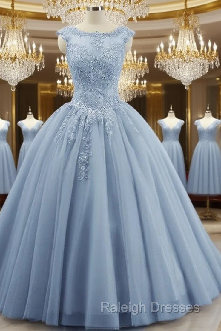 Elegant blue Ball Gown Quinceanera prom Dress For Sweet 16 ,DS4622