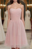 Charming Handmade Short Simple Pink Bridesmaid Dresses Pink Bridesmaid Dreses