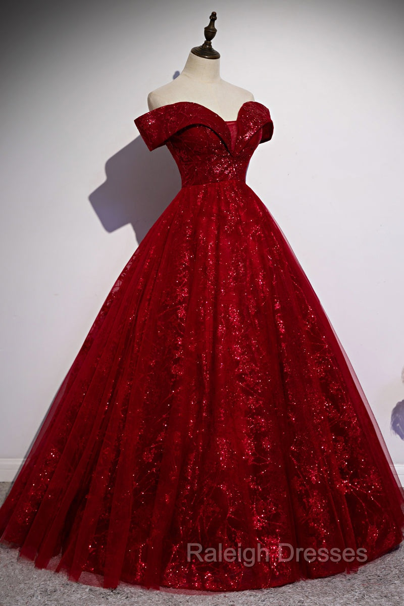 Charming Lace Sweetheart Off Shoulder Gowns, Prom Prom Dress