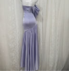 Charming Light Purple Mermaid Sweetheart Neck Pearl Sequin Satin Long Formal Prom Dress