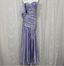 Charming Light Purple Mermaid Sweetheart Neck Pearl Sequin Satin Long Formal Prom Dress