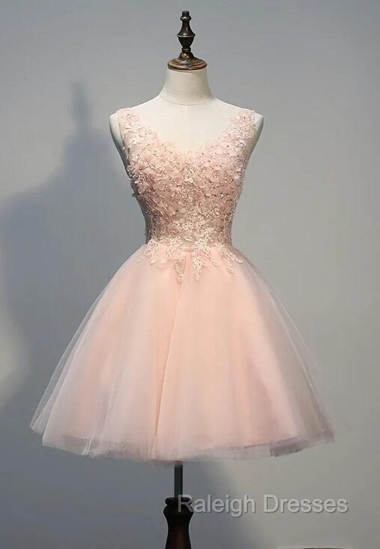 Charming Pearl Pink Tulle Formal Dress , Lovely Homecoming Dresses Secondary image