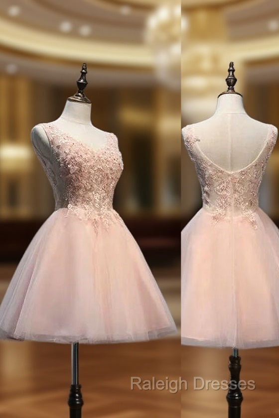 Charming Pearl Pink Tulle Formal Dress , Lovely Homecoming Dresses