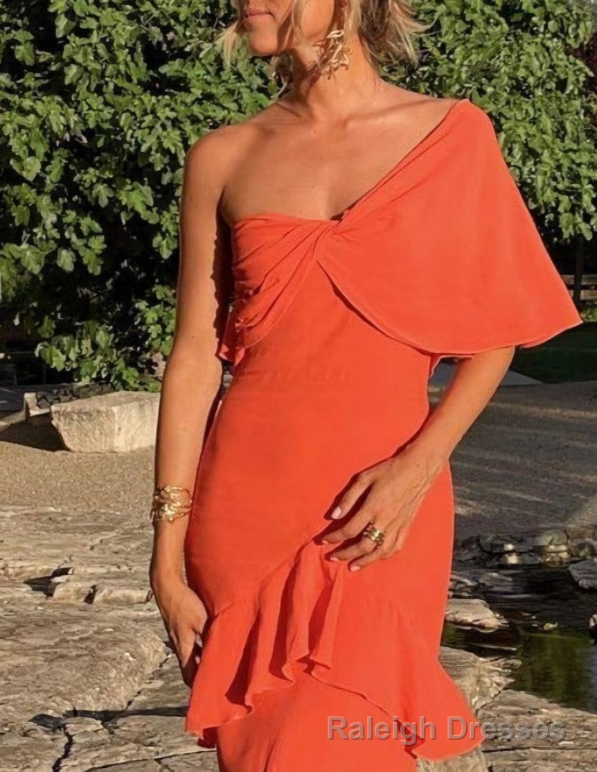 Charming Prom Dress Orange Prom Dress