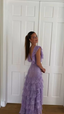 Lilac Prom Dresses Long Layed Lace Prom Dresses
