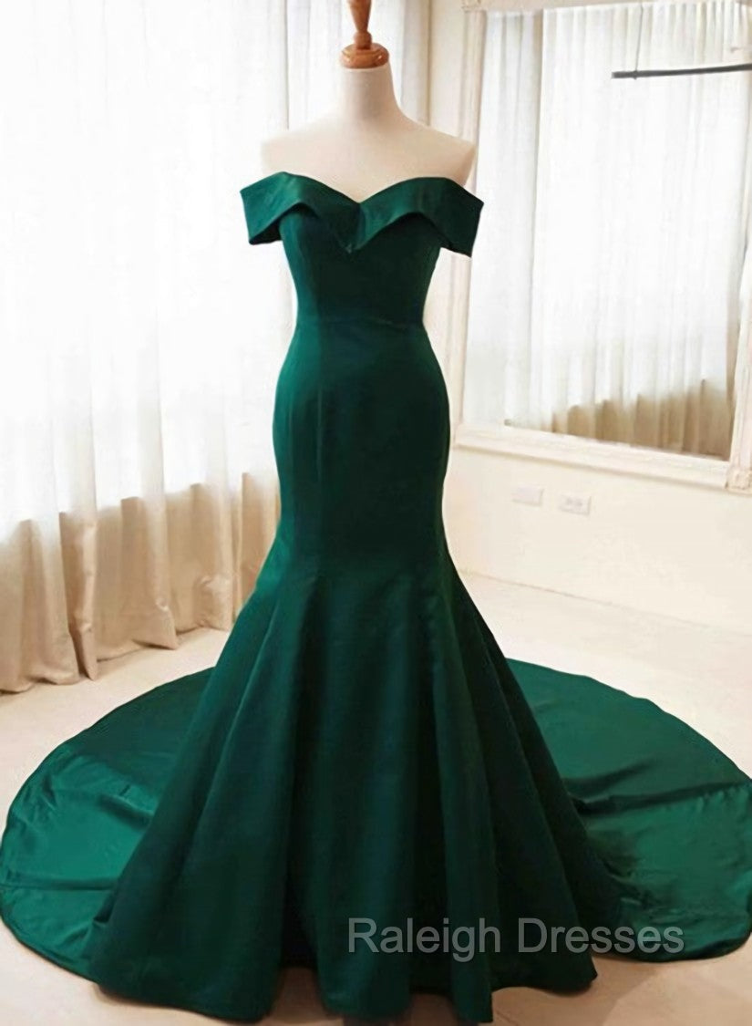 Charming Sweetheart Long Mermaid Gowns, Green Prom Dress Main image