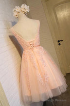 Charming Tulle Cute Homecoming Dresses Short Prom Dresses
