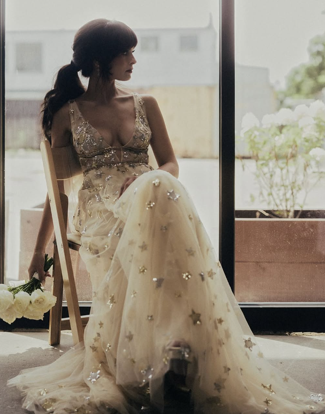 Charming V-Neck Floral Long Prom Dress, Evening Dress