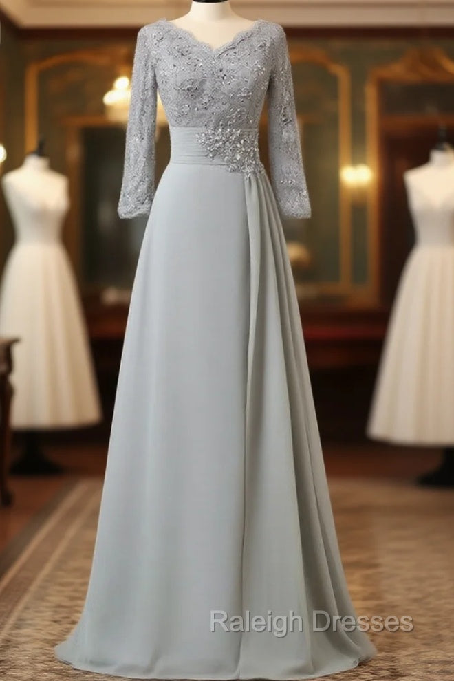 Cheap Elegant V-Neck Appliques A-Line Mother Of The Bride Dress Main image