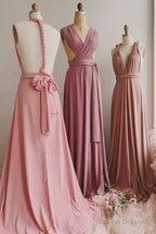 Chic A-Line Long Multiway Bridesmaid Dresses