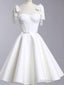 Chic A-Line White Straps Homecoming Dresses 16Th Birthday Outfits