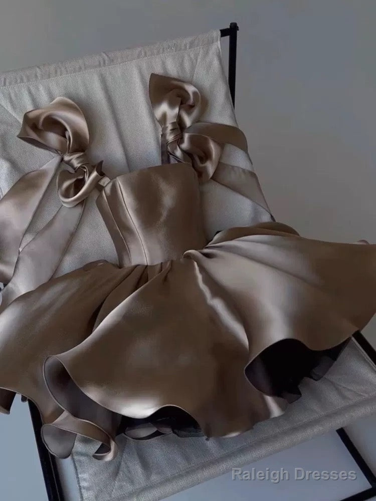 Chic Ball Gown Brown Homecoming Dress 16Th Birthday Outfits