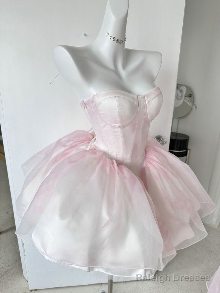 Chic Ball Gown Light Pink Homecoming Dresses 18Th Birthday Outfits Secondary image