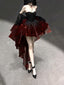 Chic Ball Gowns Sweetheart Burgundy Organza Prom Dresses Birthday Dress Birthday Outfits