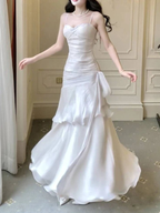 Chic Green Straps Sweetheart Long Prom Dresses Green Prom Dresses Prom Dresses