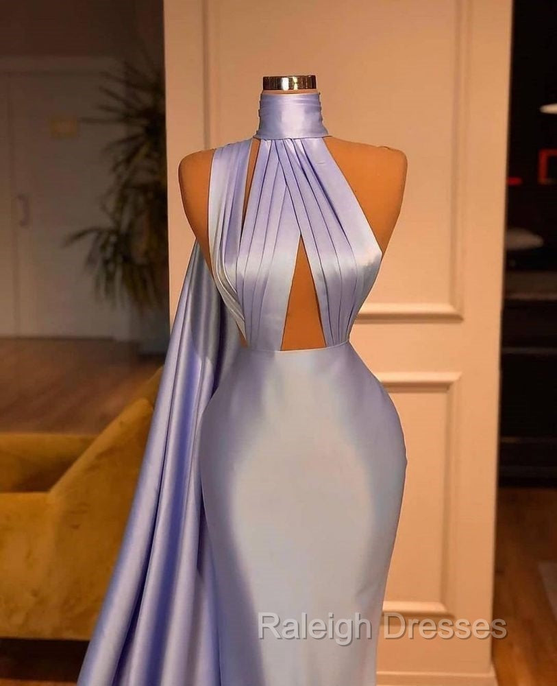 Chic Lilac One Shoulder Mermaid Long Prom Dresses On Sale