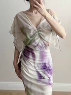 Chic Mermaid Chiffon Long Formal Prom Dress