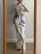 Chic Mermaid Chiffon Long Formal Prom Dress