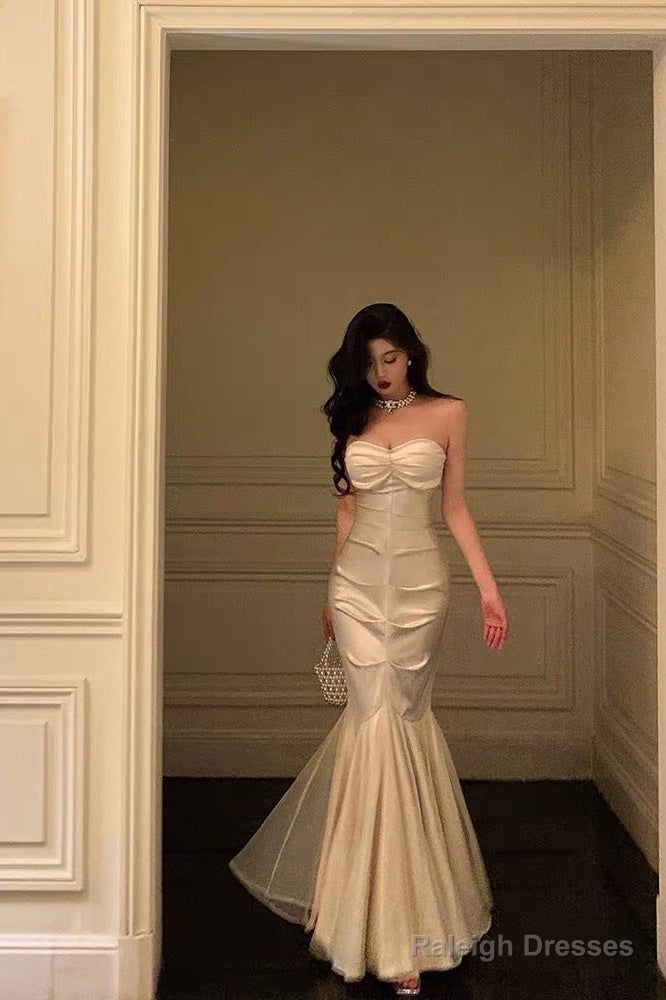 Chic Mermaid Sweetheart Long Ruffles Prom Dresses Birthday Dress Secondary image