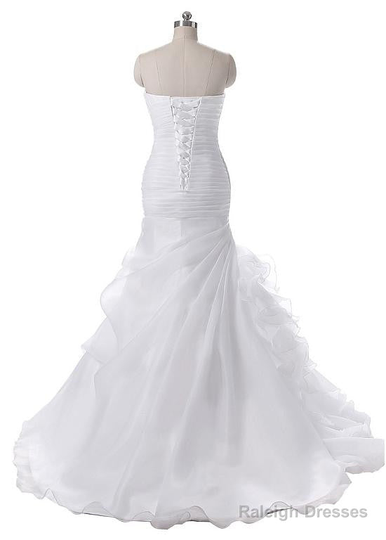 Chic Neckline Mermaid Wedding Dress