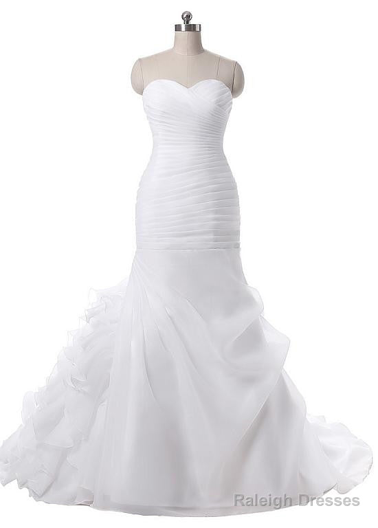 Chic Neckline Mermaid Wedding Dresses