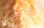 Chic orange heart-shaped neckline handmade flower beading irregular layered skirt A-line wedding dress
