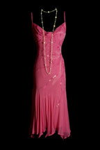 Chic Sheath Short Prom Dress Chiffon Beaded Hot Pink Birthday Dress Sleeveless Prom Dress