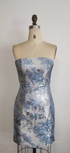 Chic Strapless Short Homecoming Dresses