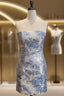Chic Strapless Short Homecoming Dresses