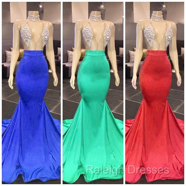 Chic Yellow Sleeveless Crystals Sheer Tulle Prom Dresses New Arrival Mermaid Formal Evening Gowns Secondary image