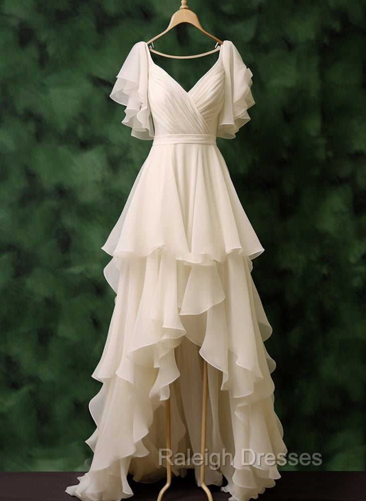 Chiffon High Low Formal Dress Prom Party Evening Dresses