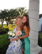 Classic Blue Floral Prom Dress Long Prom Gowns
