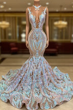Classic Mermaid Lace Floor Length Prom Dress On Sale