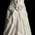 Classy A Line Halter Satin Ivory Long Wedding Dress Bridal Dresses