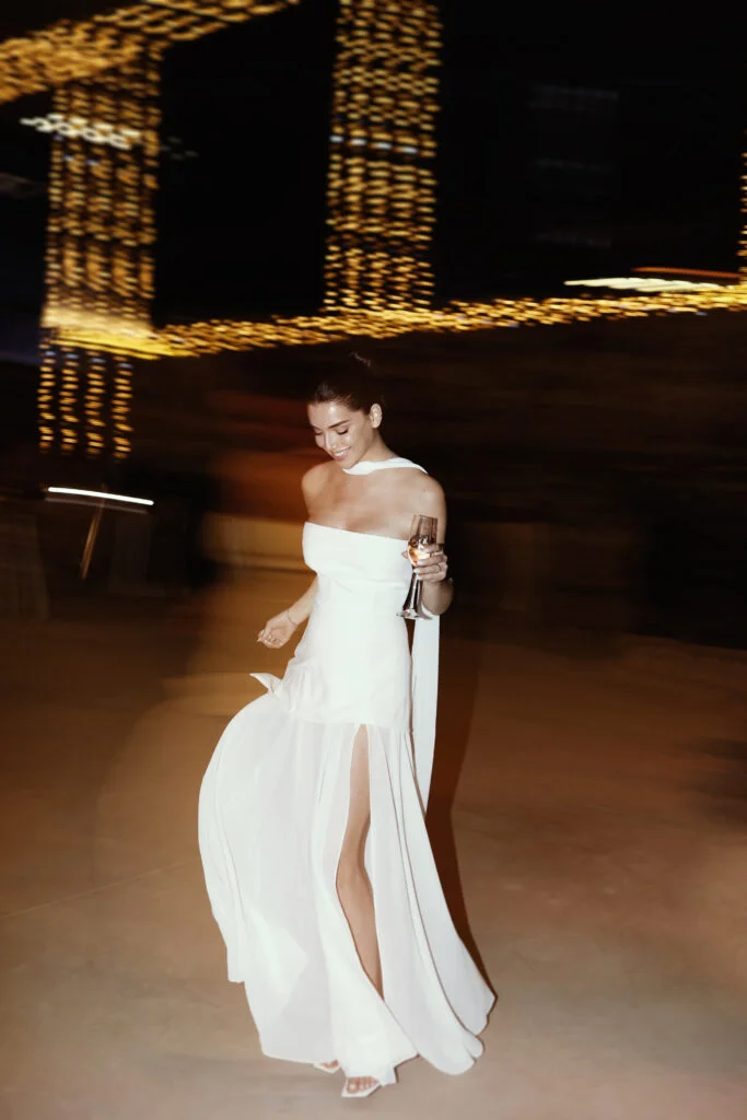 Classy A-Line Strapless White Chiffon Long Prom Dresses Prom Dress