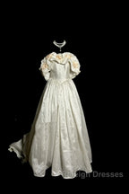 Classy Ball Gown Off The Shoulder Lace Ivory Long Wedding Dress Bridal Dresses