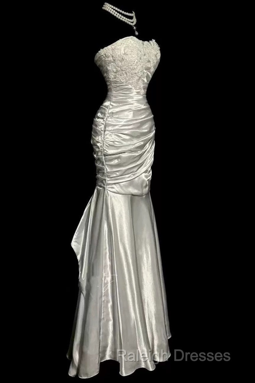 Classy Mermaid Sweetheart Lace Ivory Long Evening Gowns Prom Dress Secondary image