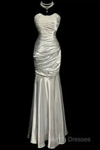 Classy Mermaid Sweetheart Lace Ivory Long Evening Gowns Prom Dress