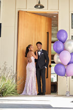 Classy Mermaid Sweetheart Lilac Sequin Slit Long Prom Dresses Prom Dress