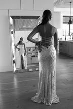 Classy Mermaid Sweetheart Lilac Sequin Slit Long Prom Dresses Prom Dress