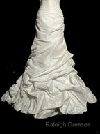Classy Mermaid Sweetheart Taffeta Ivory Long Wedding Dress Bridal Dresses